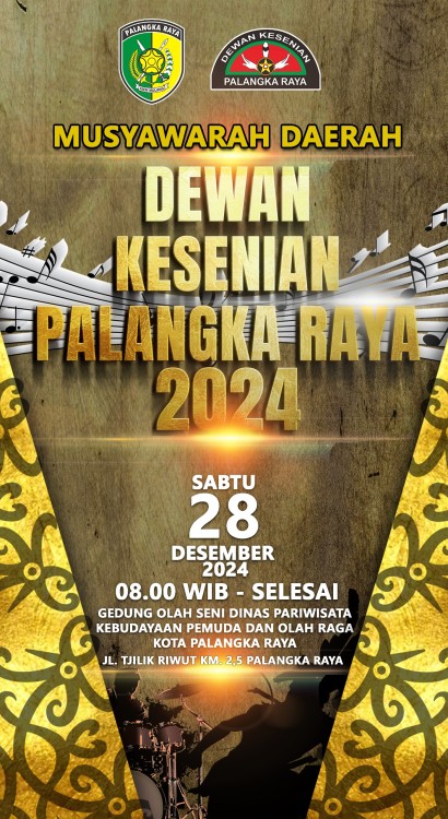 Poster Musyawarah Daerah Dewan Kesenian Palangka Raya